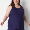 Sleep Separates^Lane Bryant Dreamycool Lace Racerback Sleep Tank Navy