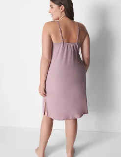 Chemises^Lane Bryant Dreamycool Midi Slip Mauve Shadows