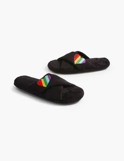 Sleep Accessories^Lane Bryant Embroidered Pride Slipper Love