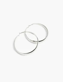 Earrings^Lane Bryant Extra Large Hoop Earrings Silver