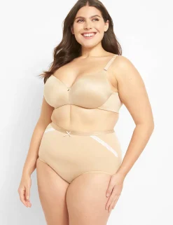 Brief Panties^Lane Bryant Extra Soft High-Waist Brief Panty Cafe