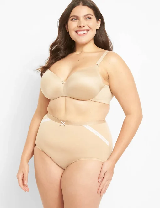Brief Panties^Lane Bryant Extra Soft High-Waist Brief Panty Cafe