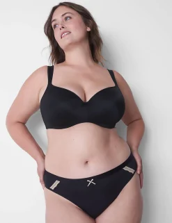 Thong Panties^Lane Bryant Extra Soft Thong Panty Black