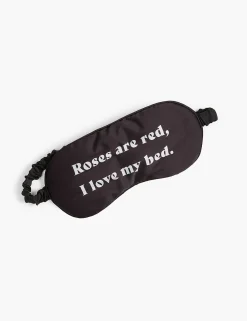Sleep Accessories^Lane Bryant Eye Mask - Roses Are Red, Black Mini Roses