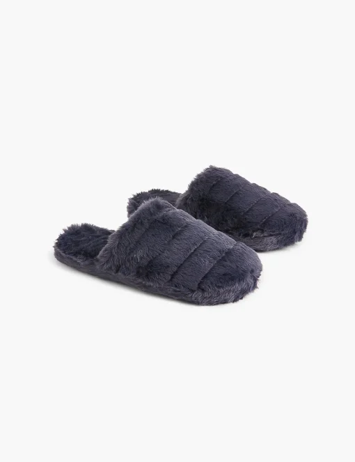 Sleep Accessories^Lane Bryant Faux-Fur Slippers Night Sky