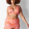 Swim Bottoms^Lane Bryant Faux-Wrap Swim Skirt Nectarine Floral