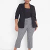 Knit Tops^Lane Bryant Fitted Short-Sleeve Scoop-Neck Bodysuit Black