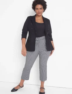 Knit Tops^Lane Bryant Fitted Short-Sleeve Scoop-Neck Bodysuit Black
