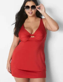 Swim Tops^Lane Bryant Fitted Underwire Swim Tankini Top Adrenaline Rush