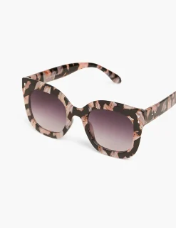 Sunglasses^Lane Bryant Floral Plastic Cat Eye Sunglasses Lavender
