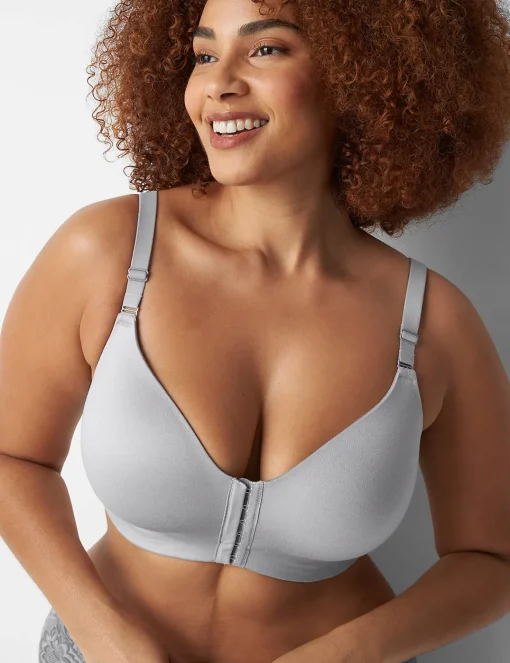 Front-Close Bras^Lane Bryant Front-Close No-Wire Bra Alloy