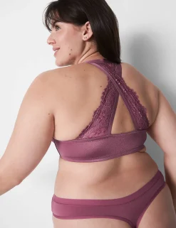 Underwire Bras^Lane Bryant Front-Close Smooth Boost Plunge Bra Tulipwood