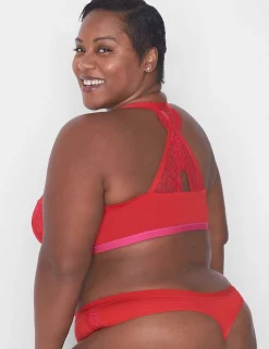 Underwire Bras^Lane Bryant Front-Close Smooth Boost Plunge Bra Adrenaline Rush