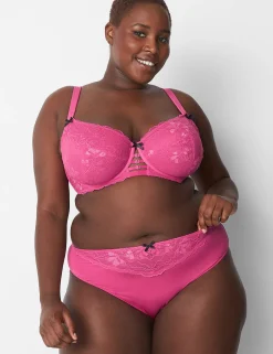 Sexy Panties^Lane Bryant High-Leg Cheeky Panty Pink Yarrow