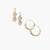 Earrings^Lane Bryant Hoop & Drop Earrings 2 Pack Gold Tone