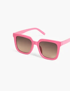Sunglasses^Lane Bryant Hot Pink Square Sunglasses Sugar Plum