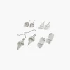 Earrings^Lane Bryant Ice Cream Whimsy 4 Pack Earrings Silver