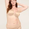 Plunge Bras^Lane Bryant Invisible Backsmoother Boost Plunge Bra Cafe