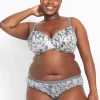 Underwire Bras^Lane Bryant Invisible Backsmoother Lightly Lined Balconette Bra Sea Floral Quiet Shade