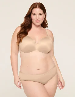 Balconette Bras^Lane Bryant Invisible Backsmoother Lightly Lined Balconette Bra Cafe