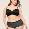 Balconette Bras^Lane Bryant Invisible Backsmoother Lightly Lined Balconette Bra Black