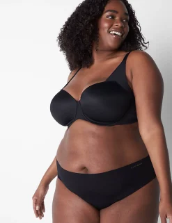 Thong Panties^Lane Bryant Invisible Edge Thong Black