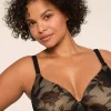 Full Coverage Bras^Lane Bryant Invisible Lace Backsmoother Lightly Lined Full Coverage Bra Black
