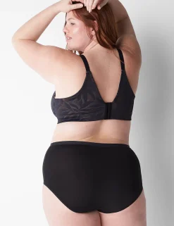 Full Coverage Bras^Lane Bryant Invisible Lace Backsmoother Full Coverage No-Wire Bra Black