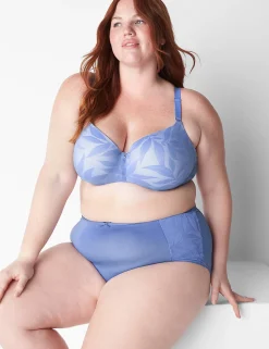 Underwire Bras^Lane Bryant Invisible Lace Backsmoother Balconette Bra Bleached Denim