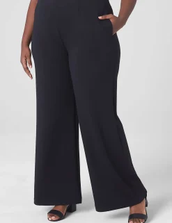 Wide Leg^Lane Bryant Journey Knit High-Rise Wide Leg Pant Black
