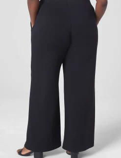 Wide Leg^Lane Bryant Journey Knit High-Rise Wide Leg Pant Black