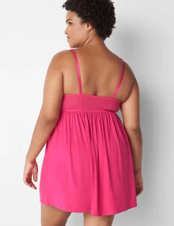 Slips & Babydolls^Lane Bryant Lace Babydoll Pink Yarrow
