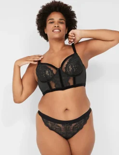 Sexy Panties^Lane Bryant Lace Brazilian Panty Black