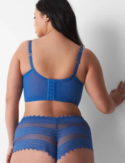 Cheeky Panties^Lane Bryant Lace Cheeky Short Panty Beaucoup Blue