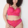Balconette Bras^Lane Bryant Lace Longline Boost Balconette Bra Pink Yarrow