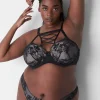 Thong Panties^Lane Bryant Lace Thong Black