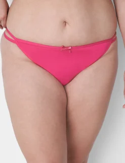 Sexy Panties^Lane Bryant Lace-Back Bikini Panty Pink Yarrow