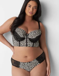 Cheeky Panties^Lane Bryant Lace-Back Cheeky Panty Animal Birch