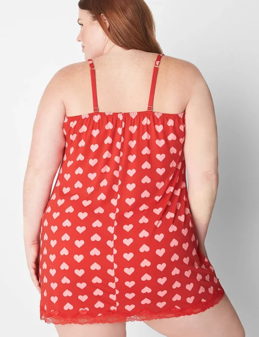 Slips & Babydolls^Lane Bryant Lace-Trim Slip Sexy Heart