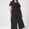 Lena^Lane Bryant Lena Ankle Wide Leg Jumpsuit Black