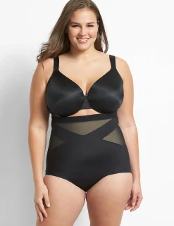 Level 3 - Contour^Lane Bryant Level 3 Contouring High-Waist Brief Black