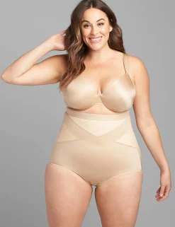 Level 3 - Contour^Lane Bryant Level 3 Contouring High-Waist Brief Cafe