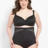 Level 3 - Contour^Lane Bryant Level 3 Contouring High-Waist Brief With Layered Lace Black