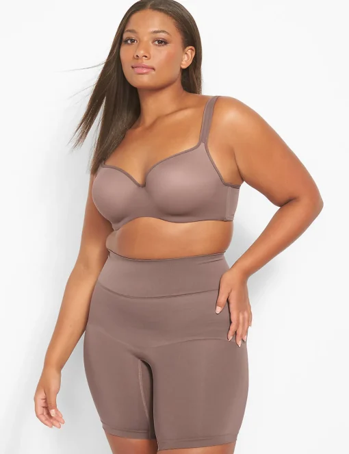 Level 2 - Shape^Lane Bryant Level 2 Shaping High-Waist Short Panty Deep Taupe