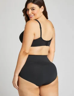 Level 2 - Shape^Lane Bryant Level 2 Shaping High-Waist Full Brief Panty Black