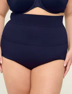 Level 2 - Shape^Lane Bryant Level 2 Shaping Ultra High-Waist Brief Maritime Blue