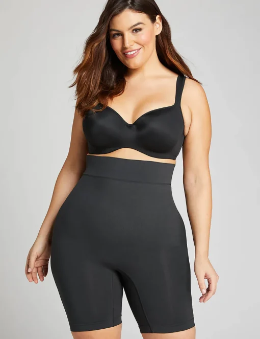 Level 2 - Shape^Lane Bryant Level 2 Shaping Ultra High-Waist Short Black