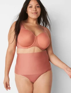 Thong Panties^Lane Bryant Level 2 Totally Smooth High-Waist Thong Light Mahogany
