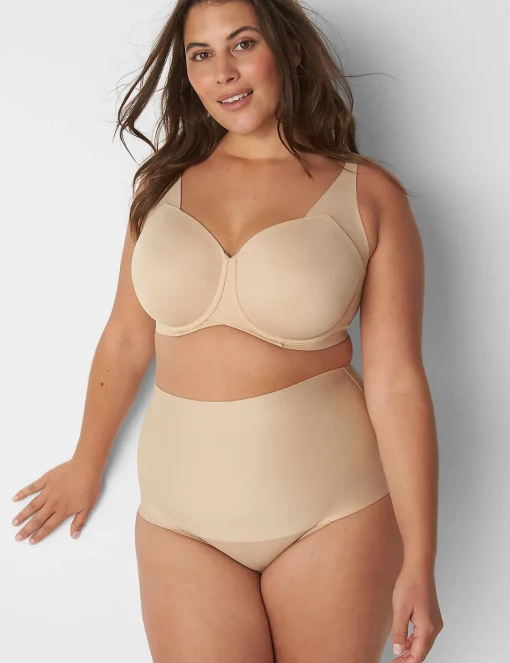 Brief Panties^Lane Bryant Level 2 Totally Smooth High-Waist Brief Panty Cafe
