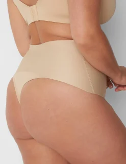 Level 2 - Shape^Lane Bryant Level 2 Totally Smooth High-Waist Thong Cafe